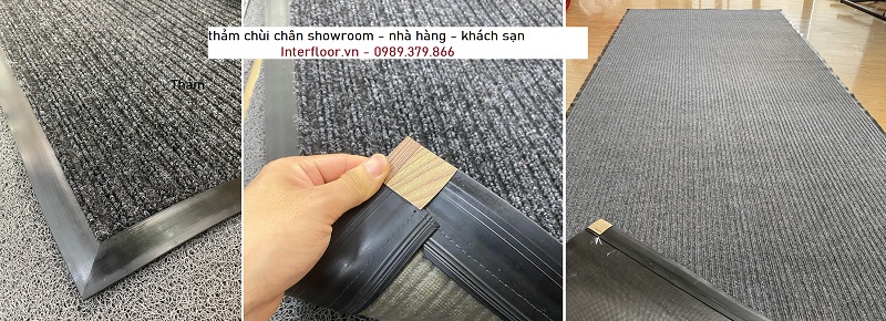 Thảm chùi chân showroom nhà hàng khách sạn