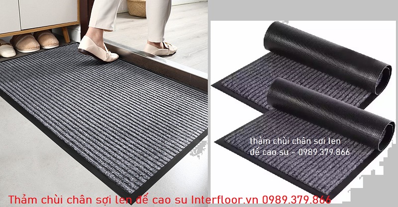 Thảm chùi chân văn phòng sợi len