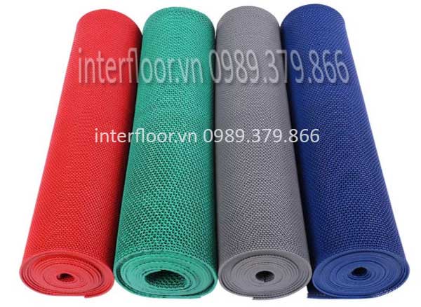 Màu sắc thảm nhựa lưới ziczac