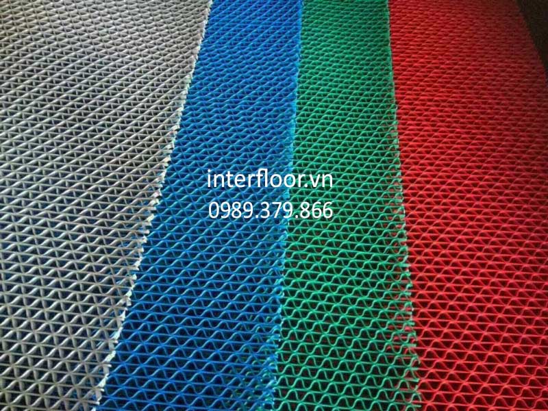 Màu sắc thảm nhựa lưới