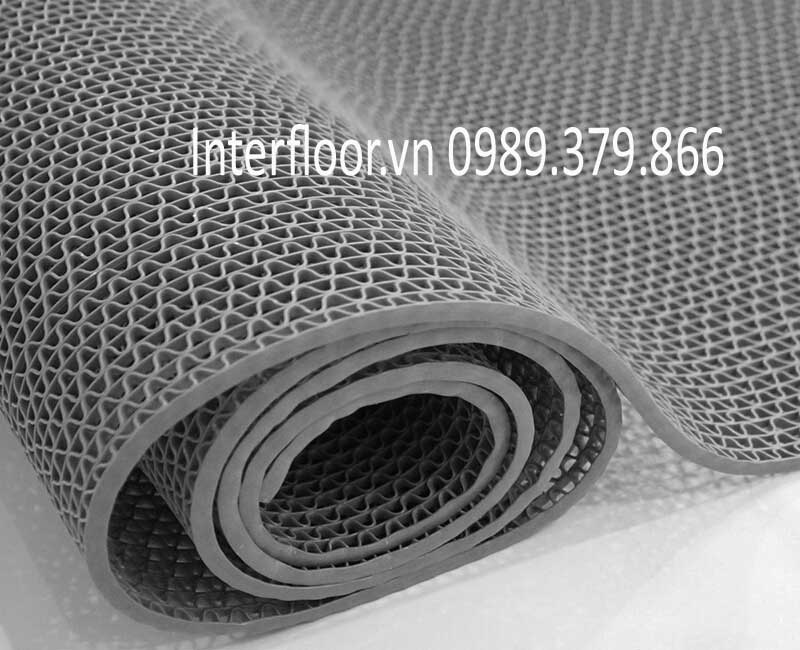 Nhựa lưới chống trơn màu ghi