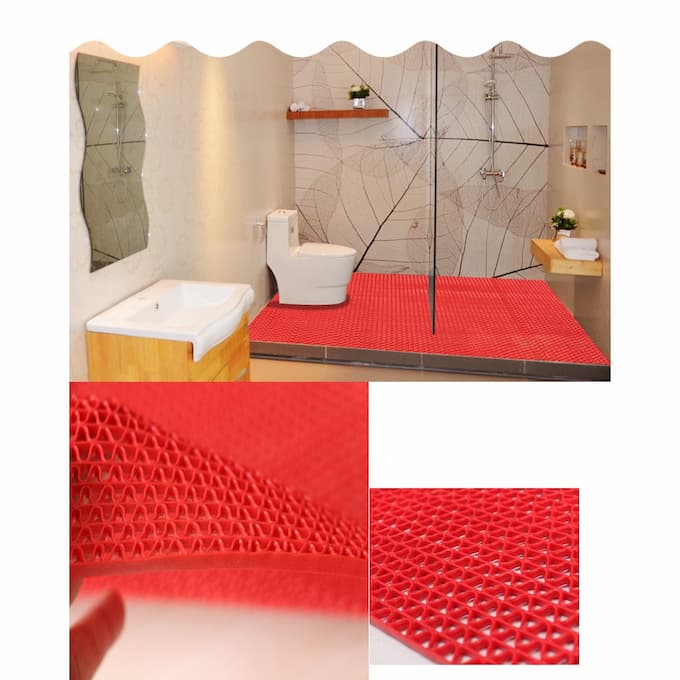 Thảm nhựa lưới chống trơn nhà tắm