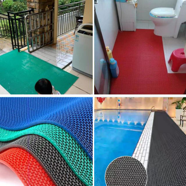Thảm nhựa lưới trải bể bơi và nhà vệ sinh