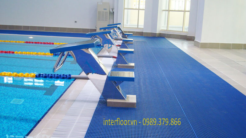 Thảm trải bể bơi nhựa lưới
